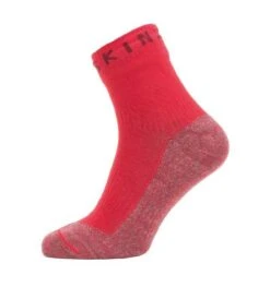 SEALSKINZ Warm Weather Soft Touch Ankle Sock - Red - L - 11100058000630