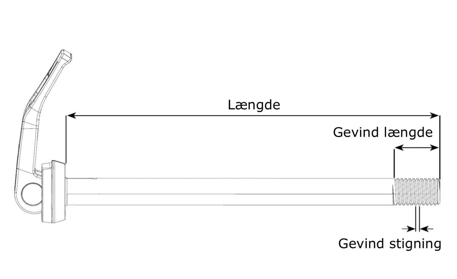 FOX Kabolt Stikaksel 110mm / ø15 Thru Bolt - DP82009019 1 FOX Kabolt Stikaksel 110mm / ø15 Thru Bolt - DP82009019