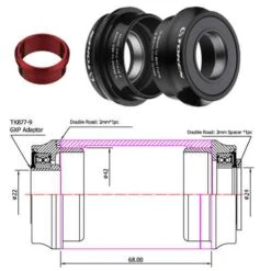 Krankboks TOKEN BB30 Til Hollowtech 24 Mm TK-BB30AR/2 5 Krankboks TOKEN BB30 Til Hollowtech 24 Mm TK-BB30AR/2 -Enduro Butik bb30ar adp