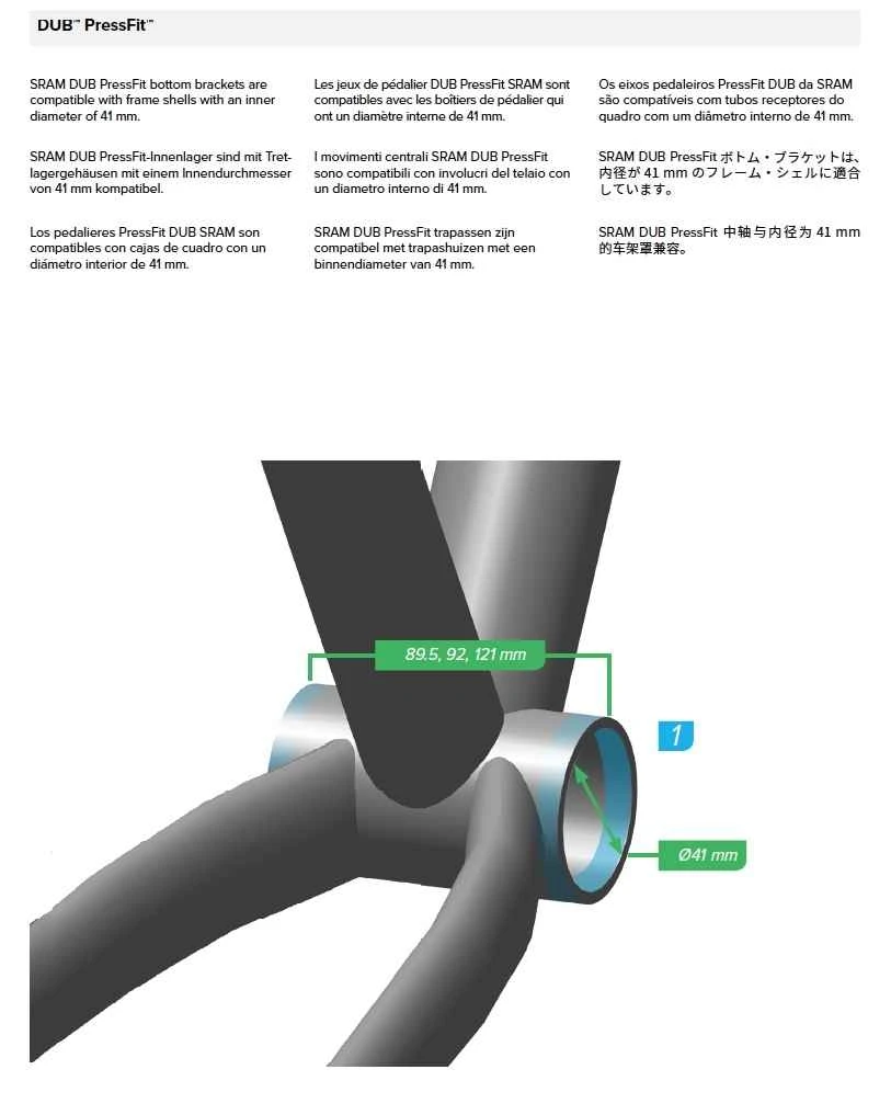 Krankboks SRAM DUB PressFit 121 - 00.6418.016.001 2 Krankboks SRAM DUB PressFit 121 - 00.6418.016.001 - Billede 2