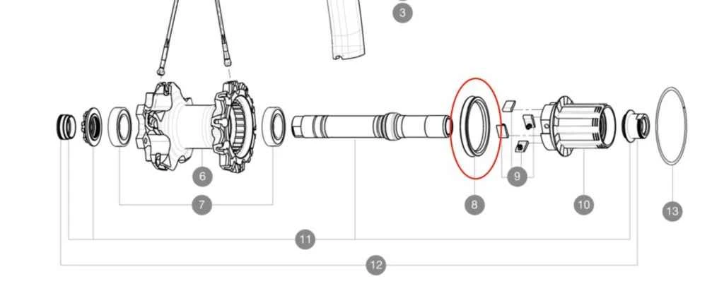Mavic ITS-4 Freehub Body Seal - L9961070001 2 Mavic ITS-4 Freehub Body Seal - L9961070001 - Billede 2