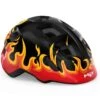 MET Hjelm Hooray Sort/Flammer XS (46-52 Cm) - 3HPGM144CE80XSBF1