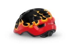 MET Hjelm Hooray Sort/Flammer XS (46-52 Cm) - 3HPGM144CE80XSBF1 -Enduro Butik met hooray kids helmet m144bf1 back