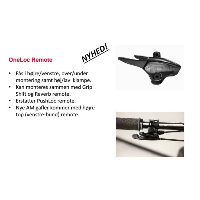 RockShox OneLoc Remote Std/Full Sprint Højre/top - Venstre/bund - Lav - 00.4318.015.002 2 RockShox OneLoc Remote Std/Full Sprint Højre/top - Venstre/bund - Lav - 00.4318.015.002 - Billede 2