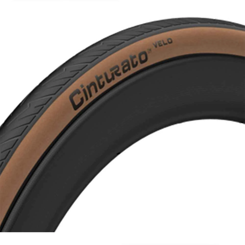 Pirelli Cinturato Velo 700x28C - TLR - Sort/brun - 4043300 1 Pirelli Cinturato Velo 700x28C - TLR - Sort/brun - 4043300