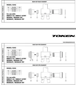 TOKEN Adapter Kit R246 Til SRAM GXP -Enduro Butik r242 spec 1