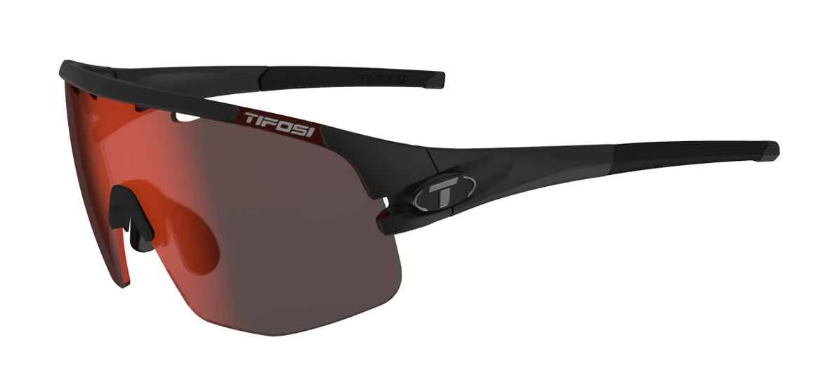 Cykelbrille Tifosi Sledge Lite - Matsort - Clarion Red Fototec - 1670300130 2 Cykelbrille Tifosi Sledge Lite - Matsort - Clarion Red Fototec - 1670300130 - Billede 2