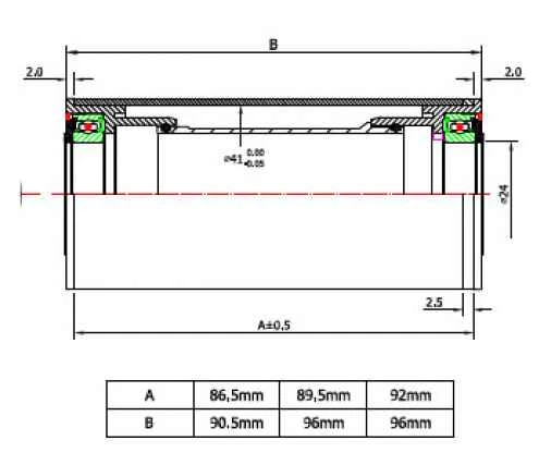 Krankboks TOKEN Pressfit SRAM GXP TK-BB841PR-BK-TBT Tiramic 1 Krankboks TOKEN Pressfit SRAM GXP TK-BB841PR-BK-TBT Tiramic