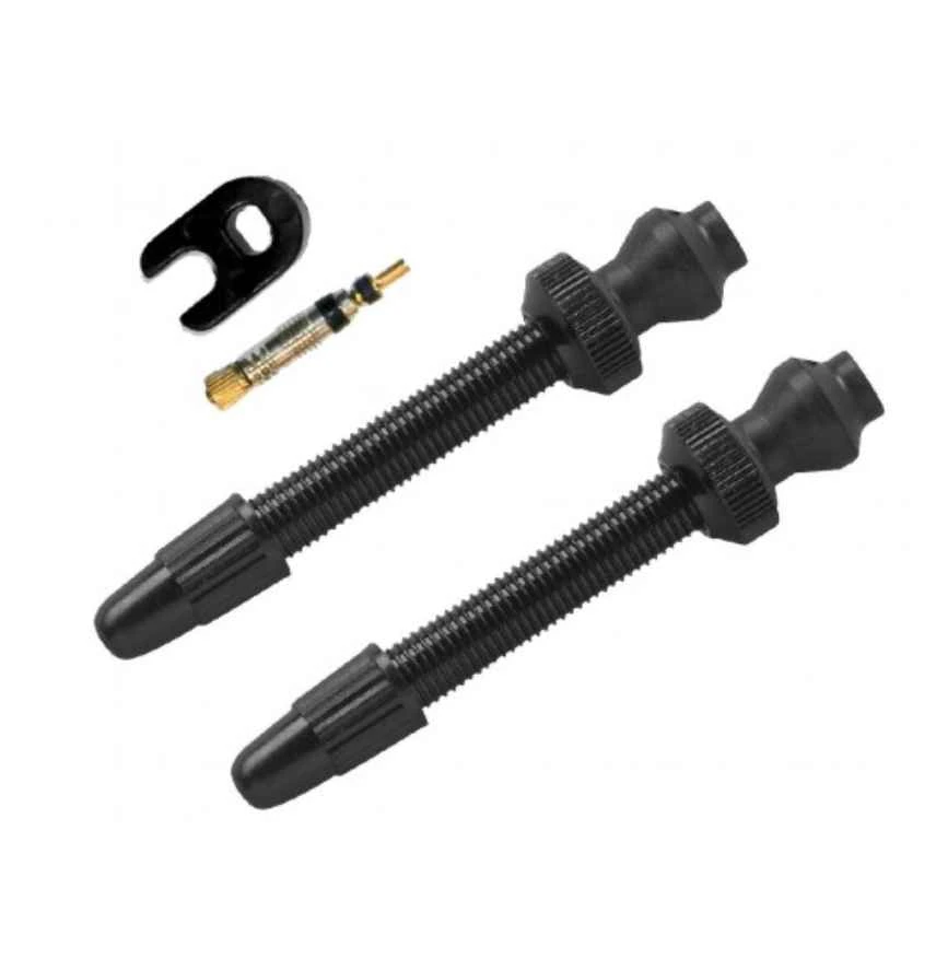 Tubeless Ventil Barbieri FV45 Mm - 2 Stk - Sort - AD/PRE45BLA 1 Tubeless Ventil Barbieri FV45 Mm - 2 Stk - Sort - AD/PRE45BLA