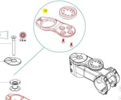 Orbea Oiz Carbon Topcap Computer Mount Kit - X0200000
